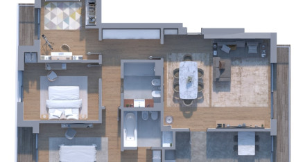 3 bedroom unit - 2nd to 5th Floors